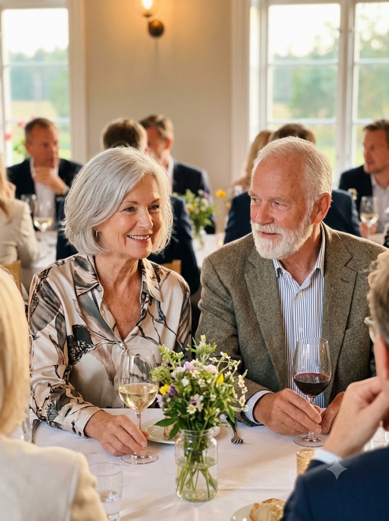 The ceremony was over — Sofie & Mikkel were still laughing at the vicar's joke.